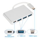 UBS 3.1 Type-C إلى 3 منافذ USB 3.0 USB-C HUB محول كابل OTG عالي السرعة