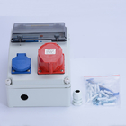 IP65 مقاوم للماء في الهواء الطلق مقبس كهربائي صندوق كهربائي بلاستيكي AC 380V - 400V