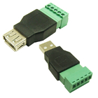 USB ذكر أو أنثى جاك إلى 5 دبوس المسمار محول موصل كتل المحطة الطرفية