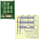 وحدة إدخال إشارة حساس PLC وحدة توزيع طرفي DB9 لوحة توصيل 9 صفائف