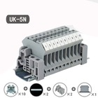 UK5N UK Series DIN Rail Screw Clamp Blocks 0.2-4mm² 800V 41A