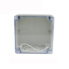 صندوق تقاطع بلاستيكي 160 * 160 * 90 ملم حاوية توزيع كهربائية غطاء شفاف مقاوم للماء
