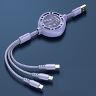 كابل شحن سريع USB Type C 5A Data Charge Liquid Silicone Cord قابل للاستخراج من 20 سم إلى 100 سم