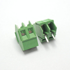 5.0mm Pitch PCB Mounted Screw Terminal Blocks 45° Wiring Entry