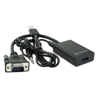 VGA Male إلى HDMI 1080P HD + Audio TV HDTV محول محول الفيديو مع كابل