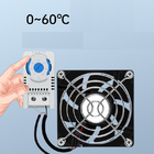 مروحة تبريد أوتوماتيكية قابلة للتكيف بدرجة الحرارة لصندوق كونتورلر الضميمة الكهربائية البسيطة مروحة تبريد المبرد