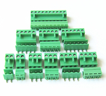 3.96mm Pitch PCB Pluggable Screw Terminal Blocks Plug + Pin Header Socket Green HT3.96