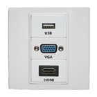 VGA HDMI USB الوسائط المتعددة واجهة لوحة الحائط منفذ كتلة لوحة مقبس المحطة