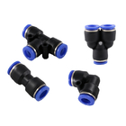 Air Compressor Hose Tube Straight Pneumatic Push In Quick Connector Adapters fittings Set