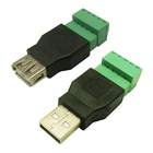 USB ذكر أو أنثى جاك إلى 5 دبوس المسمار محول موصل كتل المحطة الطرفية