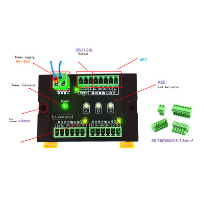 1 في 2 الخارجي Servo Encoder إشارات النبض موزع محور 5 فولت TTL / RS422 خروج إشارة التفاضل