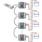 AC90-240V 3 Way RGB led light controller DMX Triac Dimmer 0-10V 1A أقصى إخراج لكل قناة