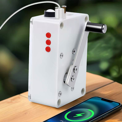 USB 5 فولت مولد الكرنك اليدوي محمول الطوارئ مجموعة الطاقة شاحن الهاتف الإضاءة الخارجية الإشعال بدون بطارية
