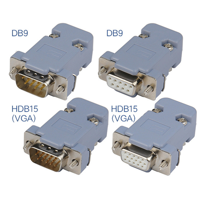 DB9 RS232 9 دبوس ذكر إناثي محول اختراق RS485 محطات منفذ سلسلة
