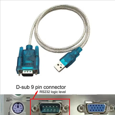 No Driver Program Needed USB RS232 To DB 9-Pin Converter Cable 80cm for Win10 Win11