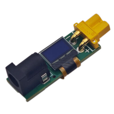 5-30 فولت 10A DC إلى XT30 محول إناثي مع عداد الطاقة ثنائي الاتجاه بطارية الجهد التيار الرئيسي للشاشة RC النموذج