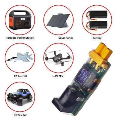5-30 فولت 10A DC إلى XT30 محول إناثي مع عداد الطاقة ثنائي الاتجاه بطارية الجهد التيار الرئيسي للشاشة RC النموذج