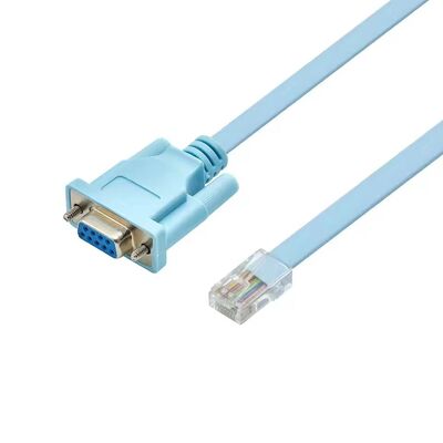 كابل وحدة التحكم RJ45 إلى DB9 بطول 1.5 متر، كابلات وحدة التحكم RS232 إلى RJ45 متوافقة مع موجهات Cisco