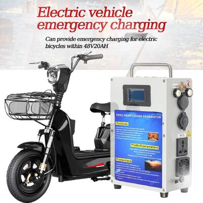 Hand Crank Generator Outdoor Phone Charger Fire Stater110V 220V 500 Watts Power Pack