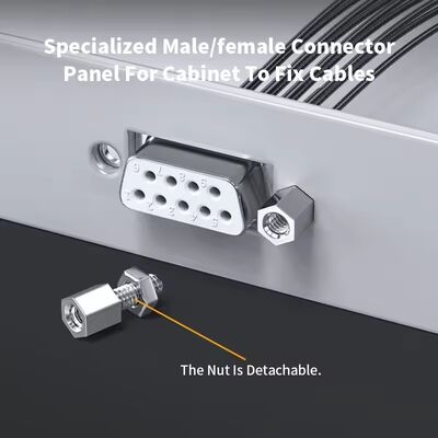 كابلات الاتصال DB15/DB9/DB25 مع عدد الأنابيب 26AWG 15Pin Serial Port سلك محمي مزدوج