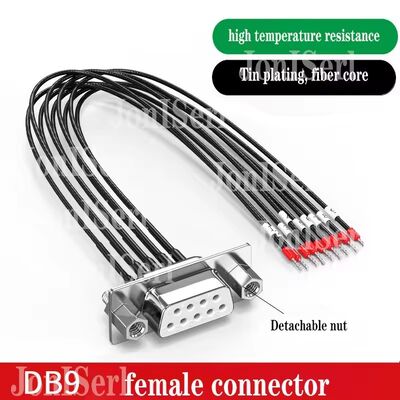 كابلات الاتصال DB15/DB9/DB25 مع عدد الأنابيب 26AWG 15Pin Serial Port سلك محمي مزدوج