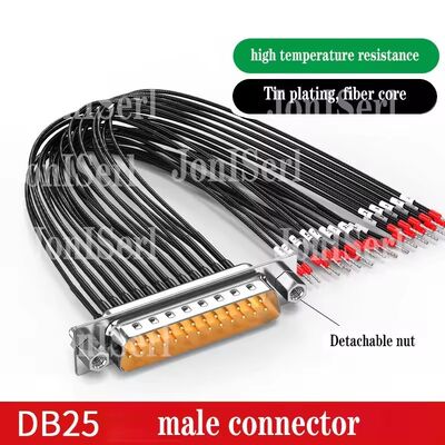 كابلات الاتصال DB15/DB9/DB25 مع عدد الأنابيب 26AWG 15Pin Serial Port سلك محمي مزدوج