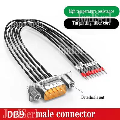 كابلات الاتصال DB15/DB9/DB25 مع عدد الأنابيب 26AWG 15Pin Serial Port سلك محمي مزدوج