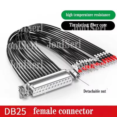 كابلات الاتصال DB15/DB9/DB25 مع عدد الأنابيب 26AWG 15Pin Serial Port سلك محمي مزدوج