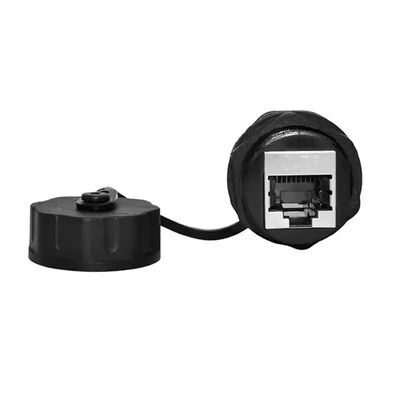 IP68 مقاوم للماء RJ45 رابط الشبكة المحمي الدائري Cat6A RJ45 ربط المقابس