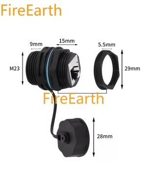 IP68 مقاوم للماء RJ45 رابط الشبكة المحمي الدائري Cat6A RJ45 ربط المقابس