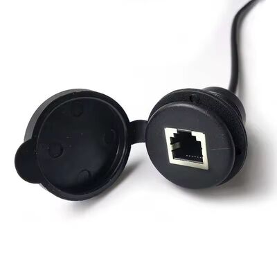 Cat6 Ethernet شبكة RJ45 مقاومة للماء كابل تمديد ذكر إلى أنثى 1 متر