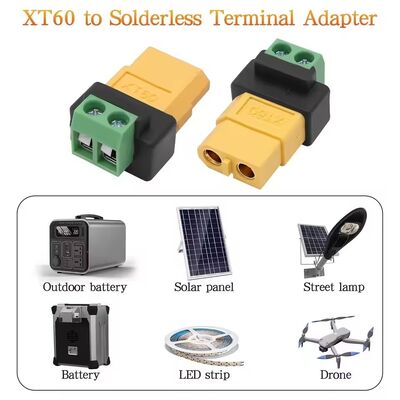 محول طرفي لولبي ثنائي السنون XT60 موصل شحن بدون لحام لشاحن توازن طائرة بدون طيار FPV