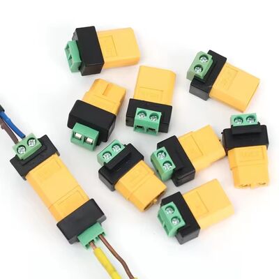 محول طرفي لولبي ثنائي السنون XT60 موصل شحن بدون لحام لشاحن توازن طائرة بدون طيار FPV