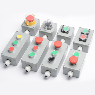 في الهواء الطلق Pushbutton التبديل محطة مربع يموت الصب الألومنيوم حالة انفجار التخصيص
