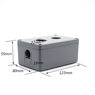 في الهواء الطلق Pushbutton التبديل محطة مربع يموت الصب الألومنيوم حالة انفجار التخصيص