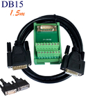 موصلات طرف واحد DB15 D Sub 15 Pin Terminal Block Breakout Board DIN Rail