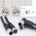 Flexible Drag Chain Cable M12 to RJ45 Plug Connector Ethernet Network Cable Cat6 Wiring Harness Turnkey
