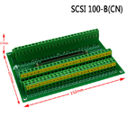 SCSI 100 دبوس موصل DIN السكك الحديدية تصاعد نوع الوحدة الطرفية كتل