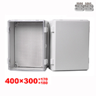 400x300x180mm IP65 للماء الضميمة الكهربائية في الهواء الطلق البلاستيك الجدار تقاطع مربع حالة
