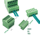3.81mm Pitch Dual Row PCB Pluggable Screw Terminal Blocks Plug + Angle Pin Header