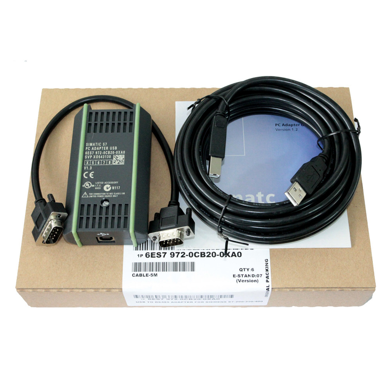 S7-300 S7-400 PLC Programming Cable 6ES7 972-0CB20-0XA0 PC/MPI+ USB/PPI+