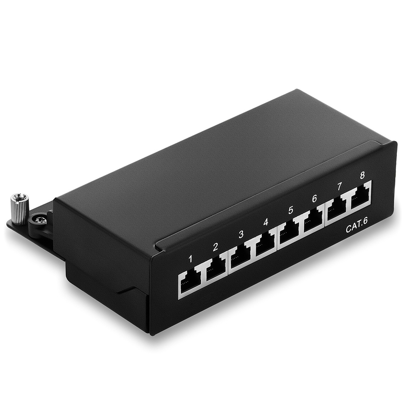 8 Port Pacthpanel UTP Wall Mount RJ45 Patch Panel Cat6 موزع الكابلات موزع صندوق الفاصل