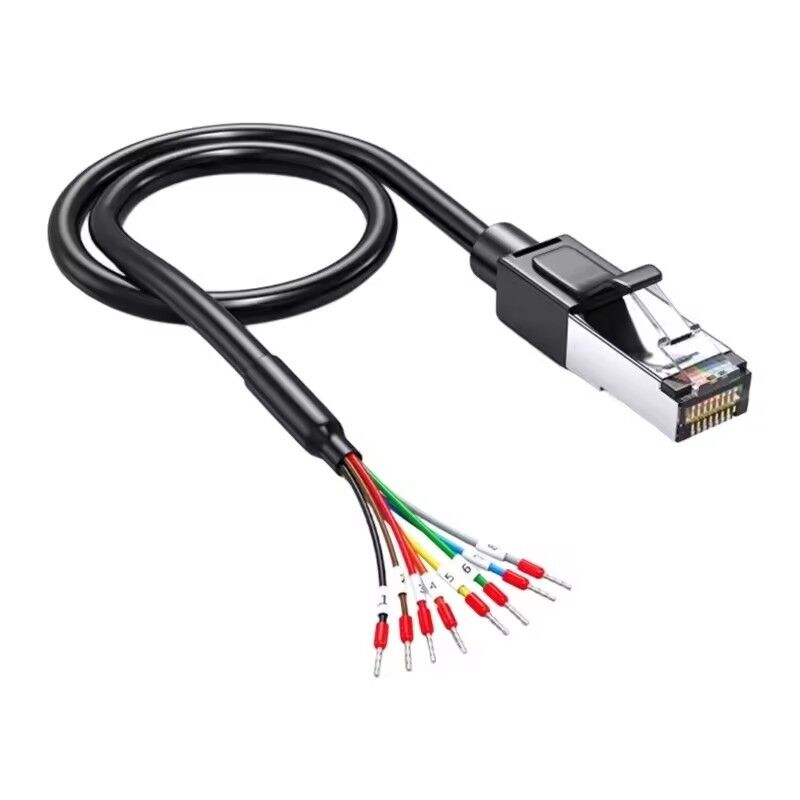 الشبكة RJ45 8P8C رابط إلى 8 محطات محطات الحديد الكابل 150 سم للاتصالات RS 232 485