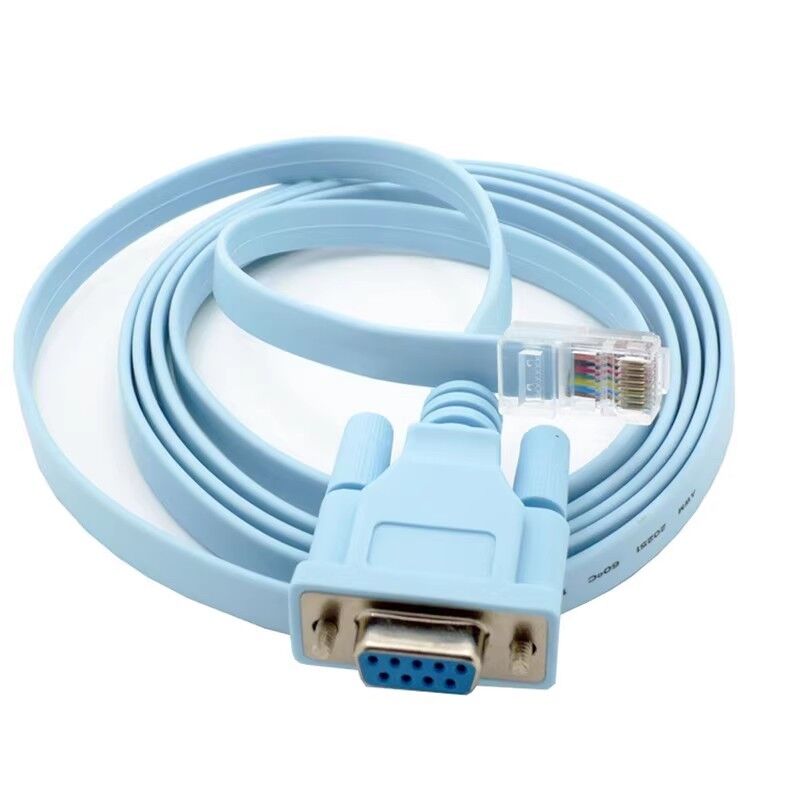 كابل وحدة التحكم RJ45 إلى DB9 بطول 1.5 متر، كابلات وحدة التحكم RS232 إلى RJ45 متوافقة مع موجهات Cisco