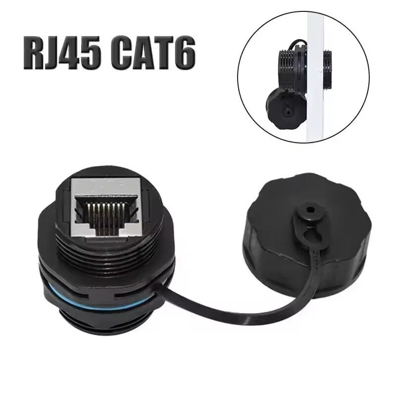 IP68 مقاوم للماء RJ45 رابط الشبكة المحمي الدائري Cat6A RJ45 ربط المقابس