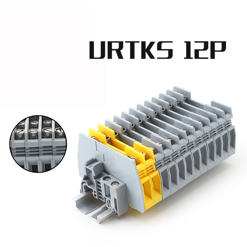 URTK/S 6mm² Din Rail Test Terminal Blocks Strips Screw Clamping